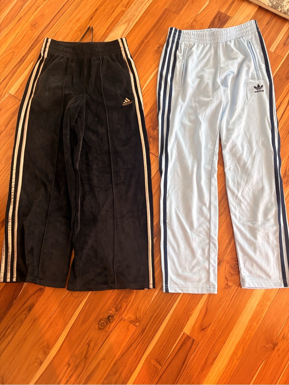 adidas Kids Sweatpants in Black and Light Blue - Dual Pair